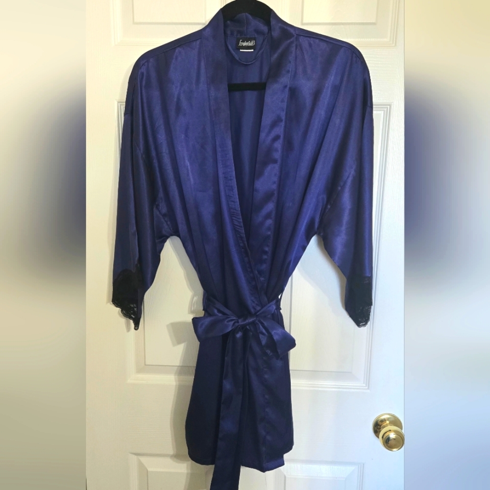 Vintage Women's Satin Robe, Fredericks of Hollywood